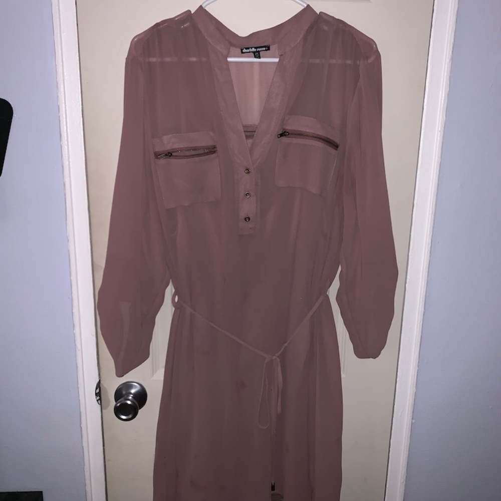 PLUS SIZE Dusty Rose Dress